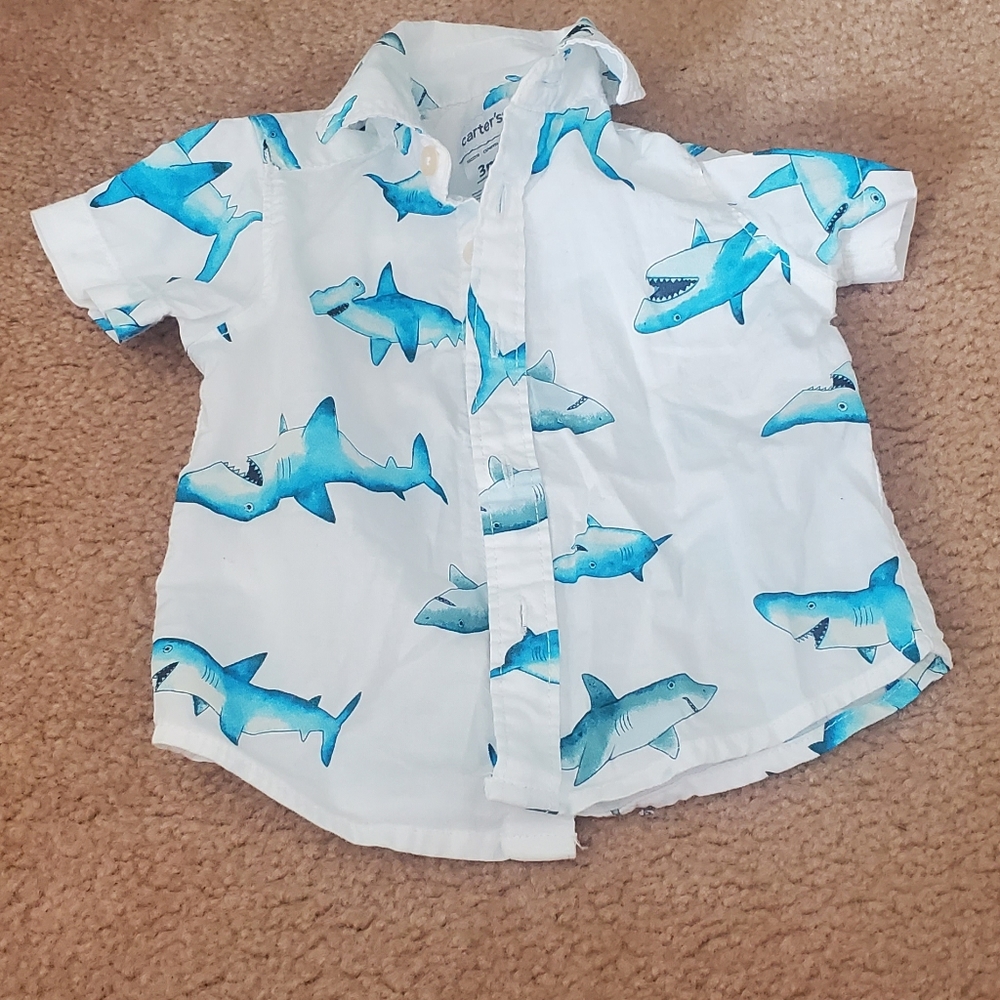 Buttoned Down Shark Shirt - Picture 7 of 7